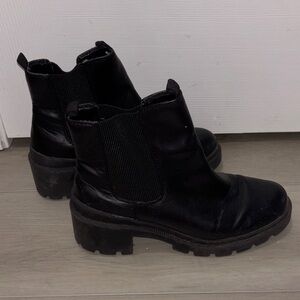 Target Black Chunky Ankle Boots